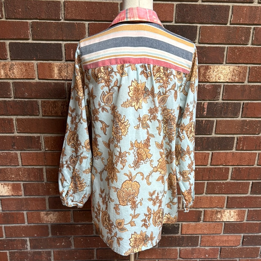 Soft Surroundings Patchwork Abstract Blouse - image 6